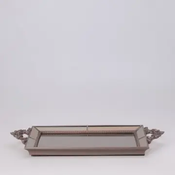 Julia  Aynalı Tepsi Taupe