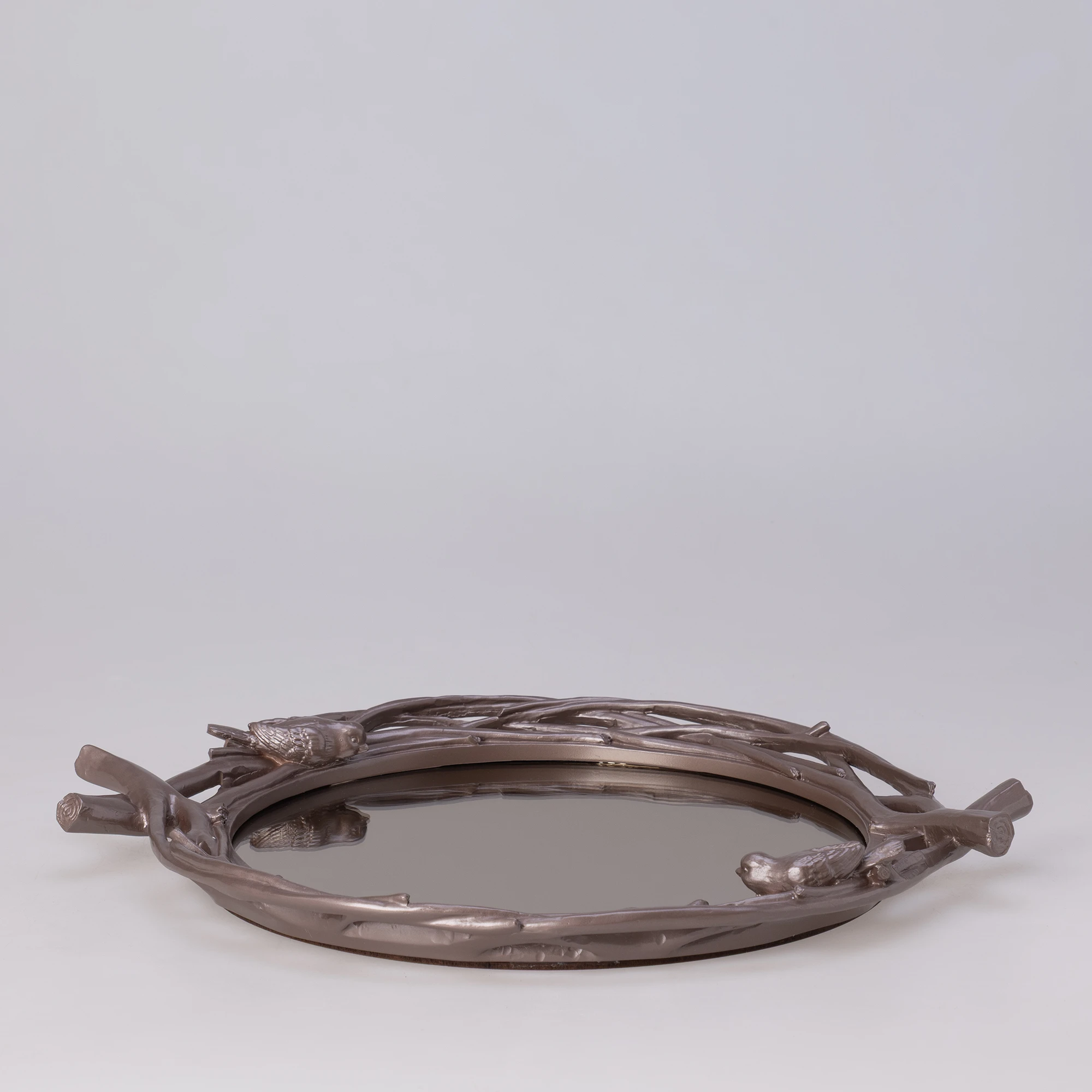 Mavera Aynalı Tepsi Taupe