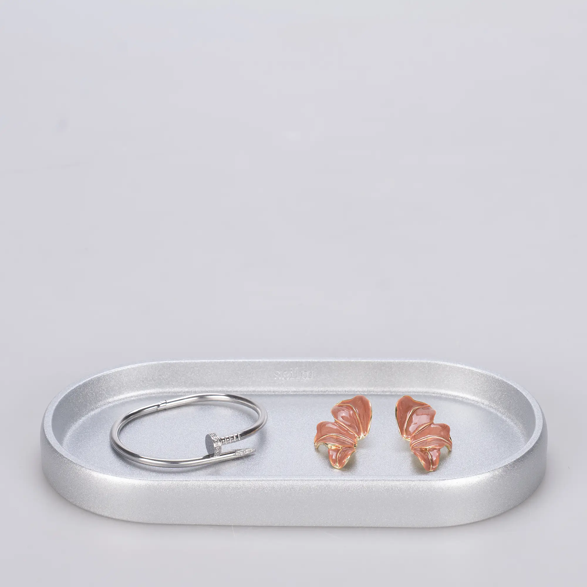 Tiny Oval Tepsi Gümüş