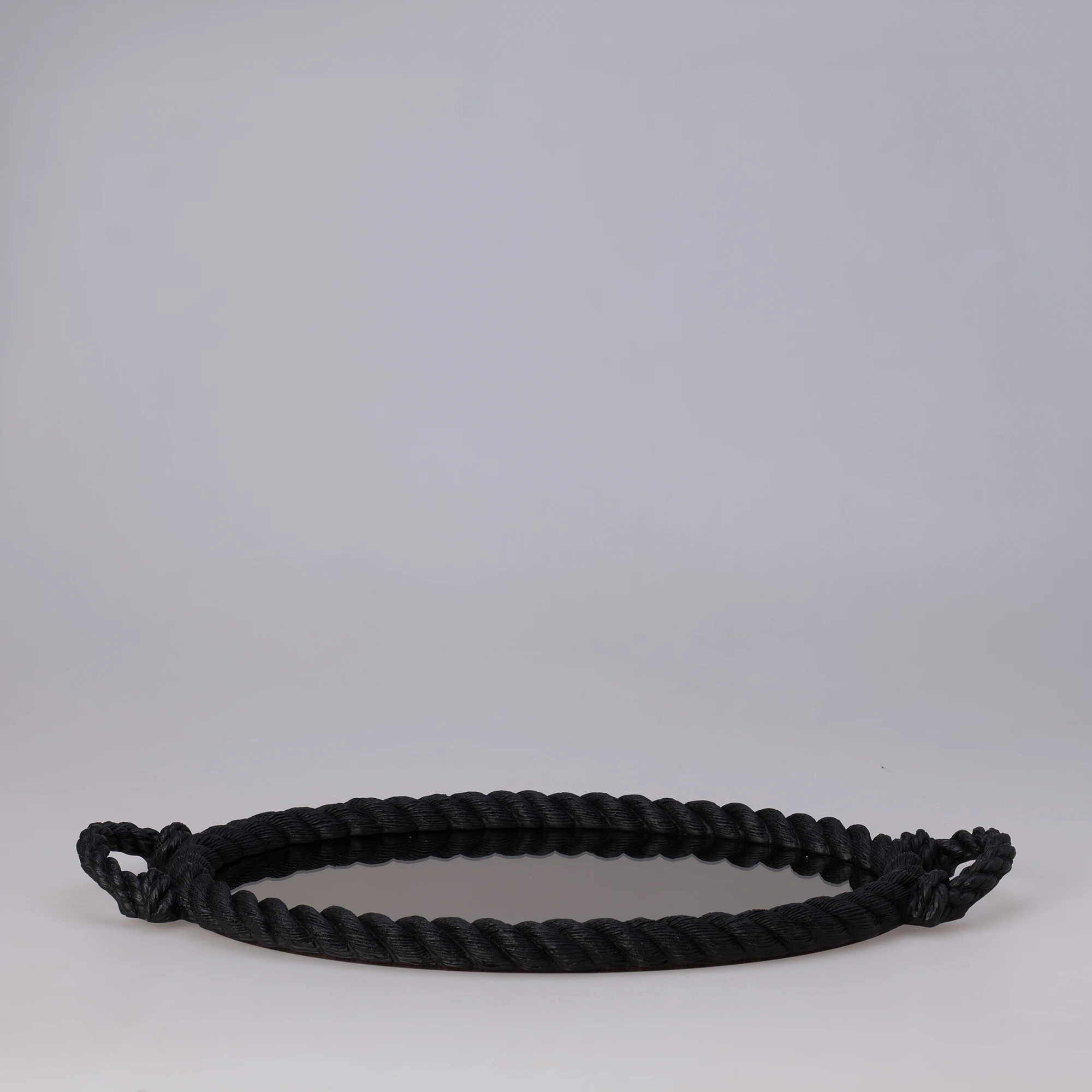 Rope Aynalı Tepsi Siyah