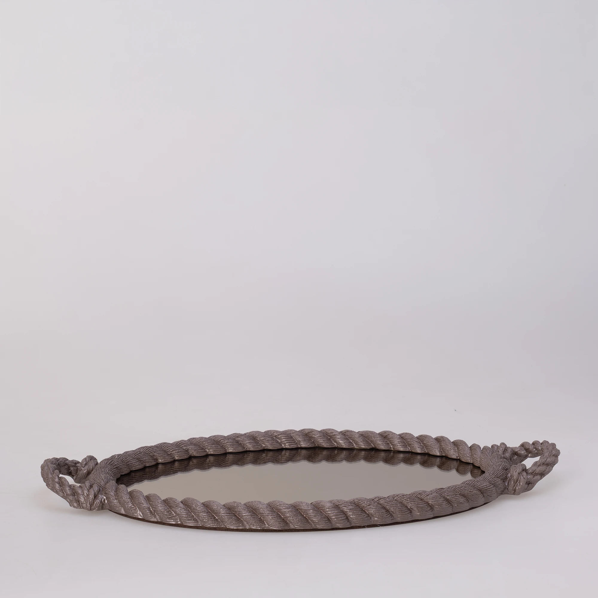 Rope Aynalı Tepsi Taupe