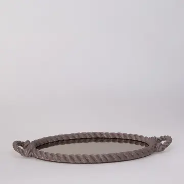 Rope Aynalı Tepsi Taupe