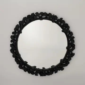 Clove Yuvarlak Ayna Siyah