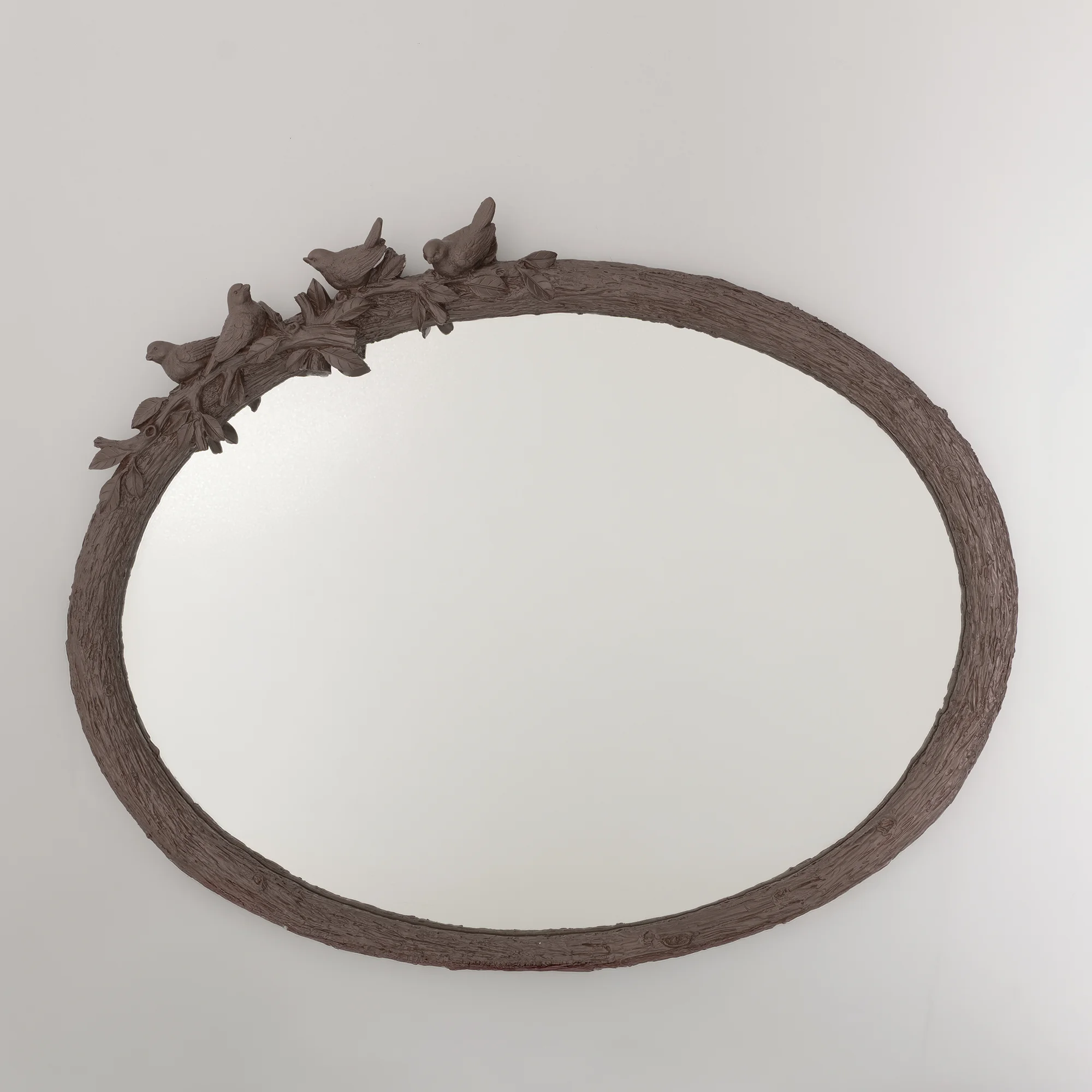 Kuş figürlü Ayna Taupe