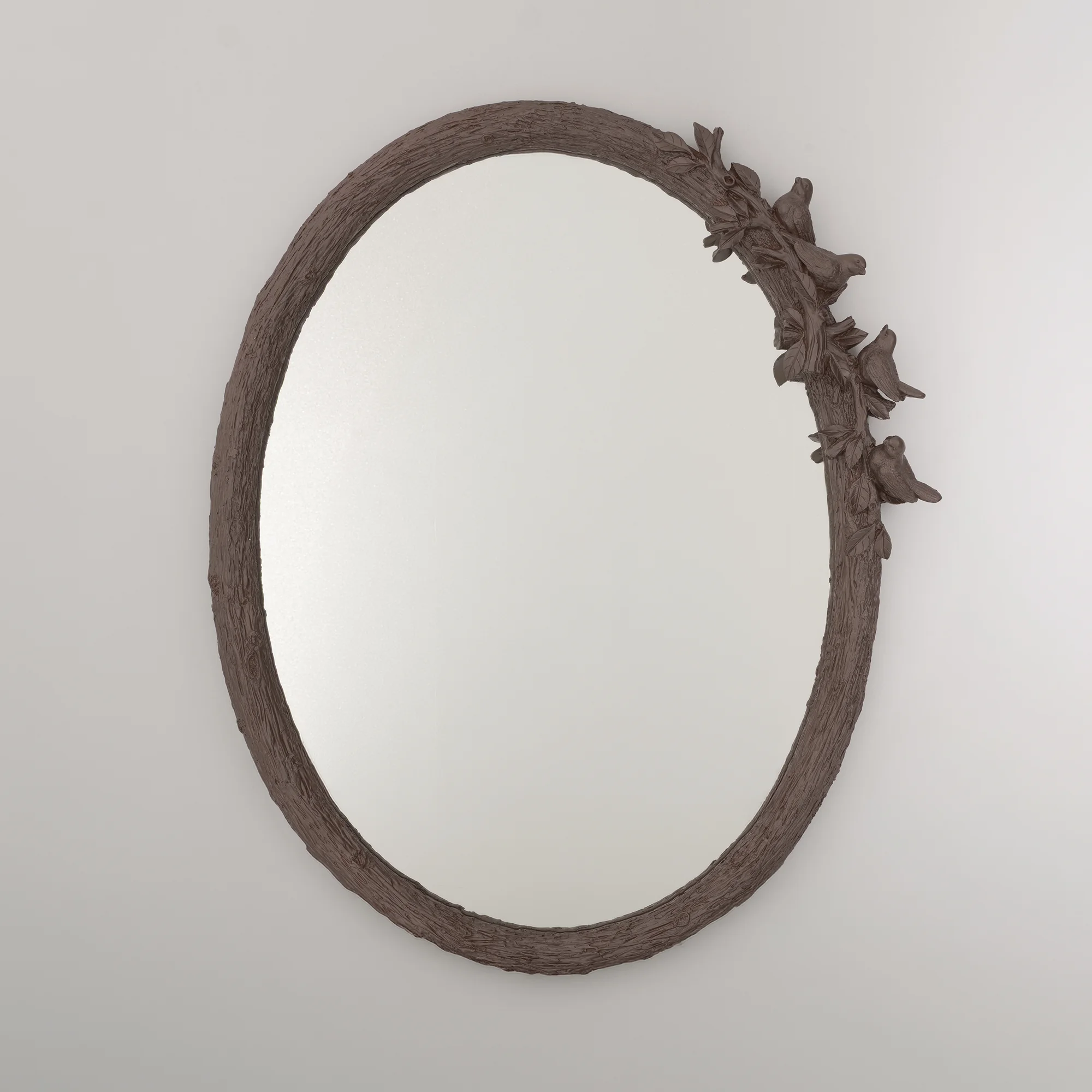 Kuş figürlü Ayna Taupe