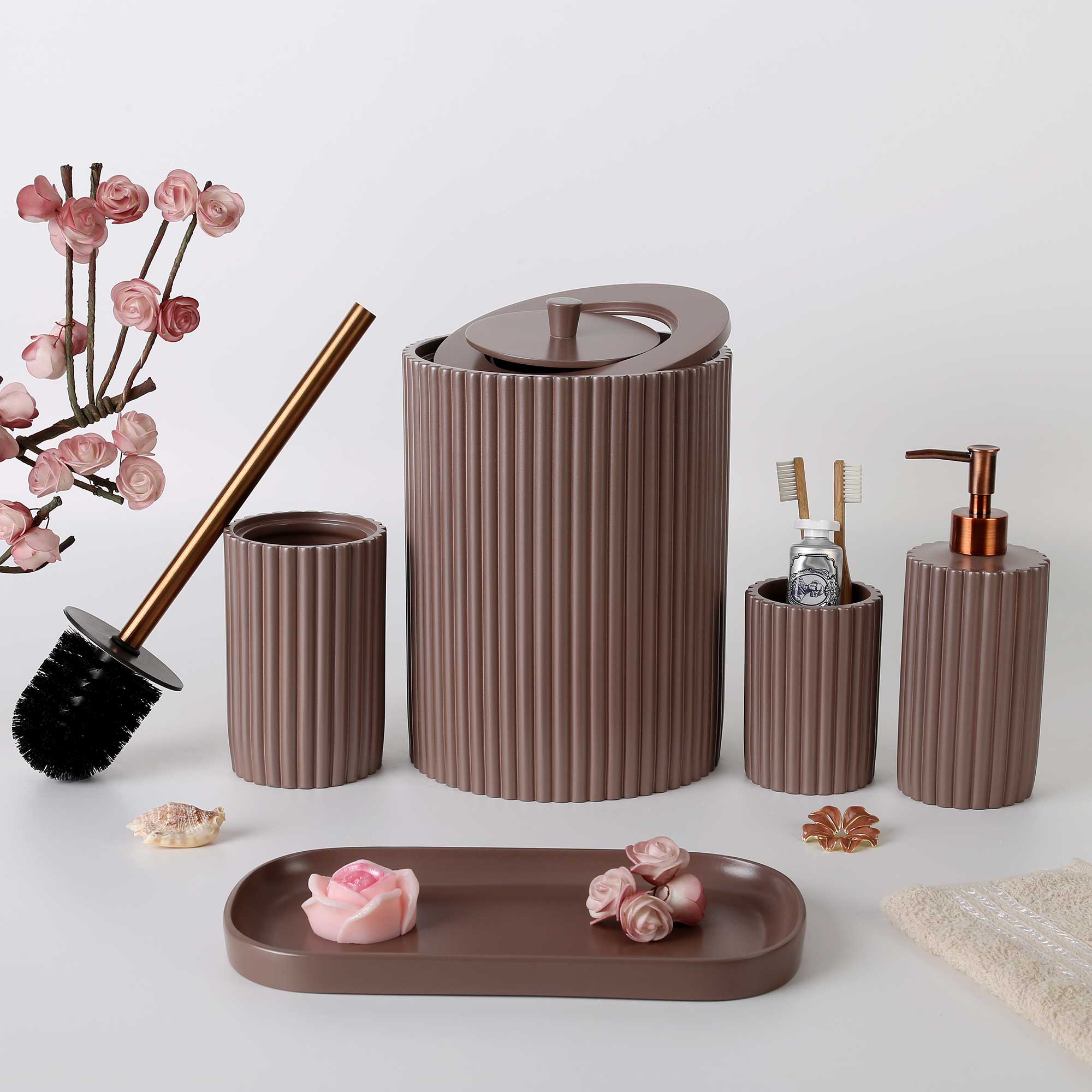 Velora Banyo Seti Taupe