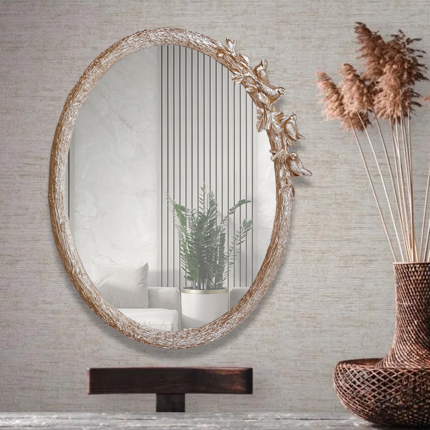 Kuş figürlü Ayna Vizon