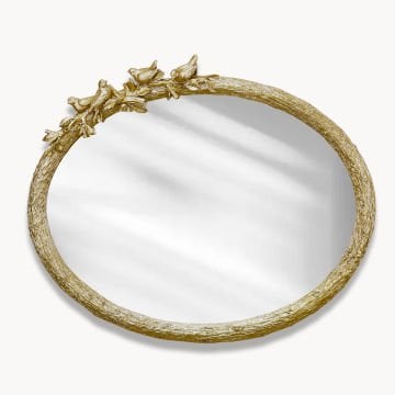 Kuş figürlü Ayna Altın