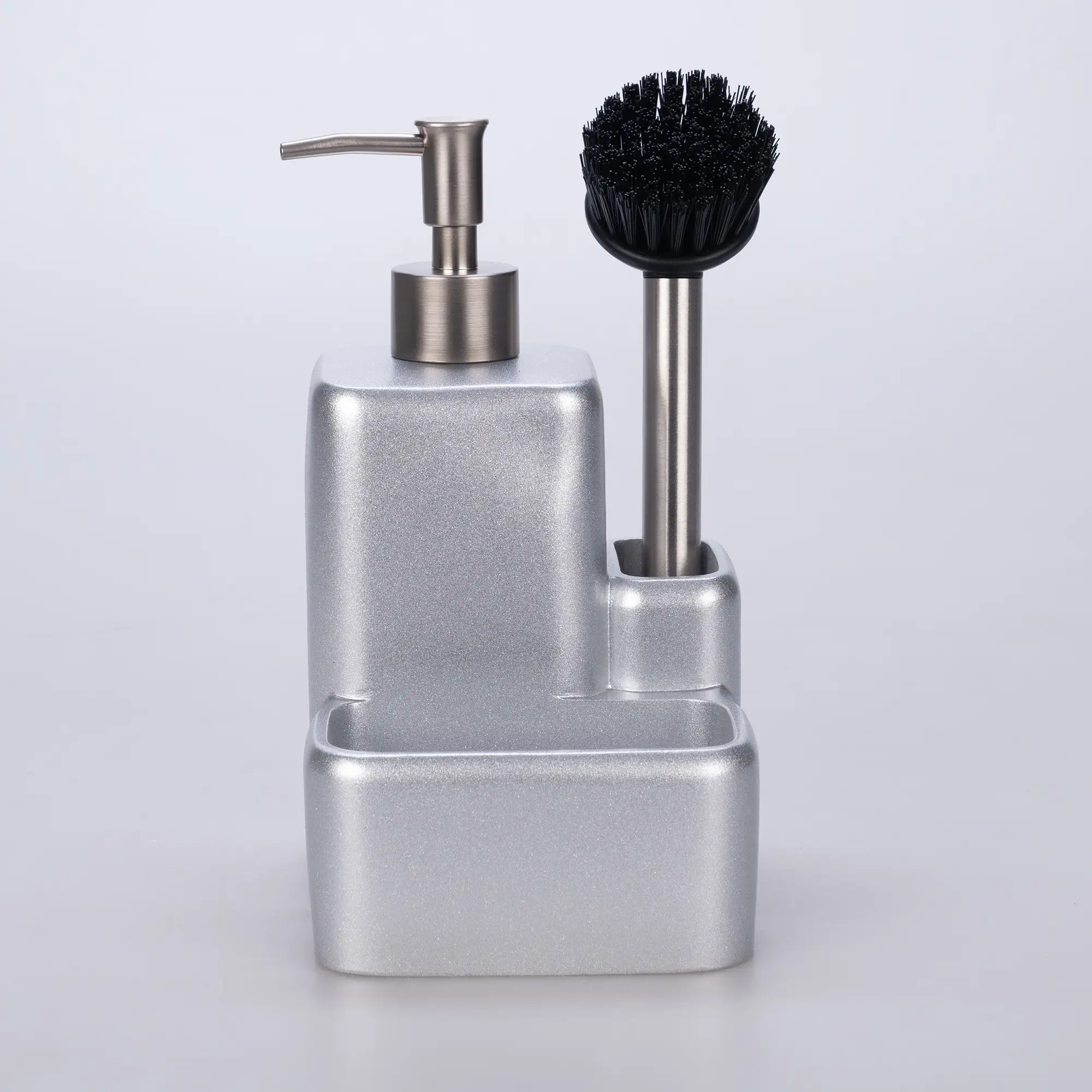 Marley Fırçalı Sıvılı Süngerlik Gümüş