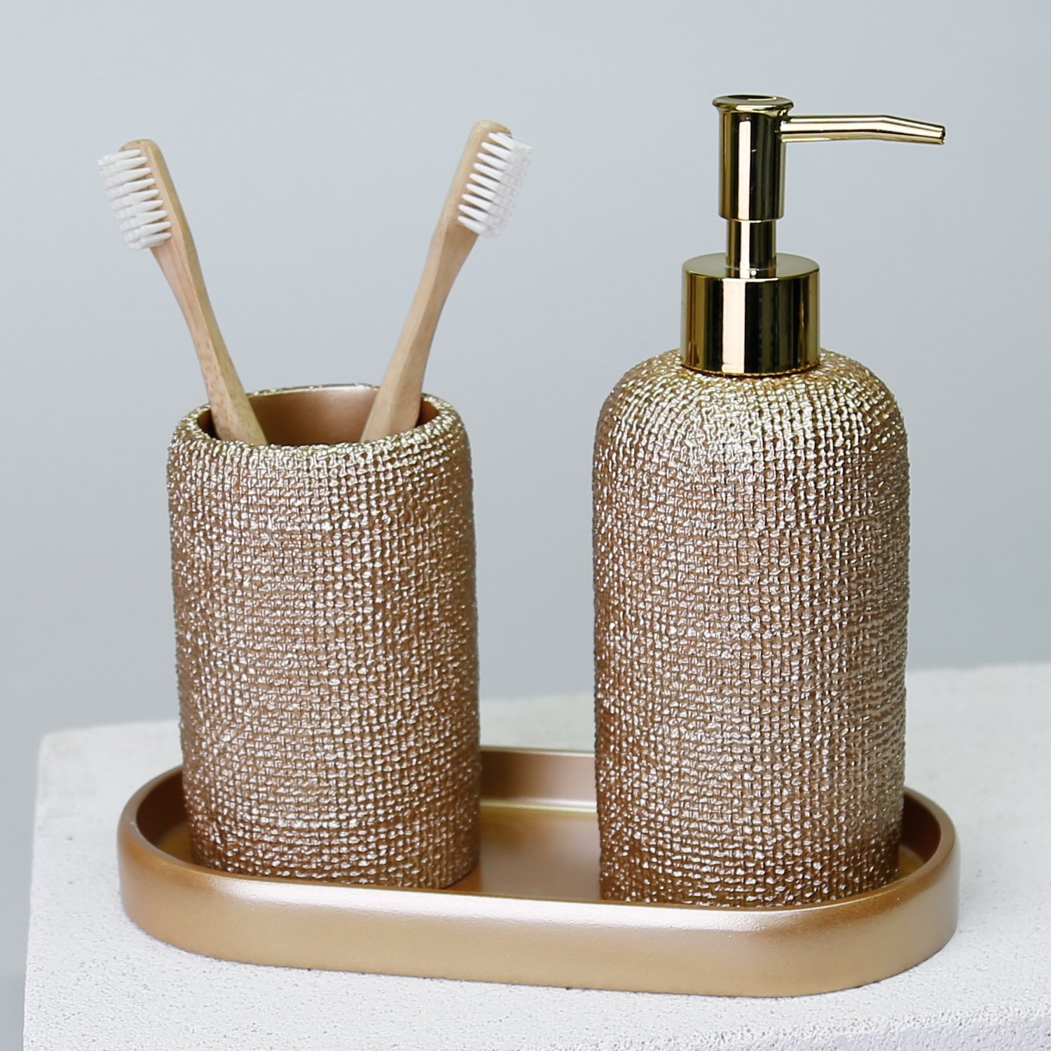 Natural Banyo Seti Vizon