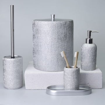 Natural  Banyo Seti Gümüş