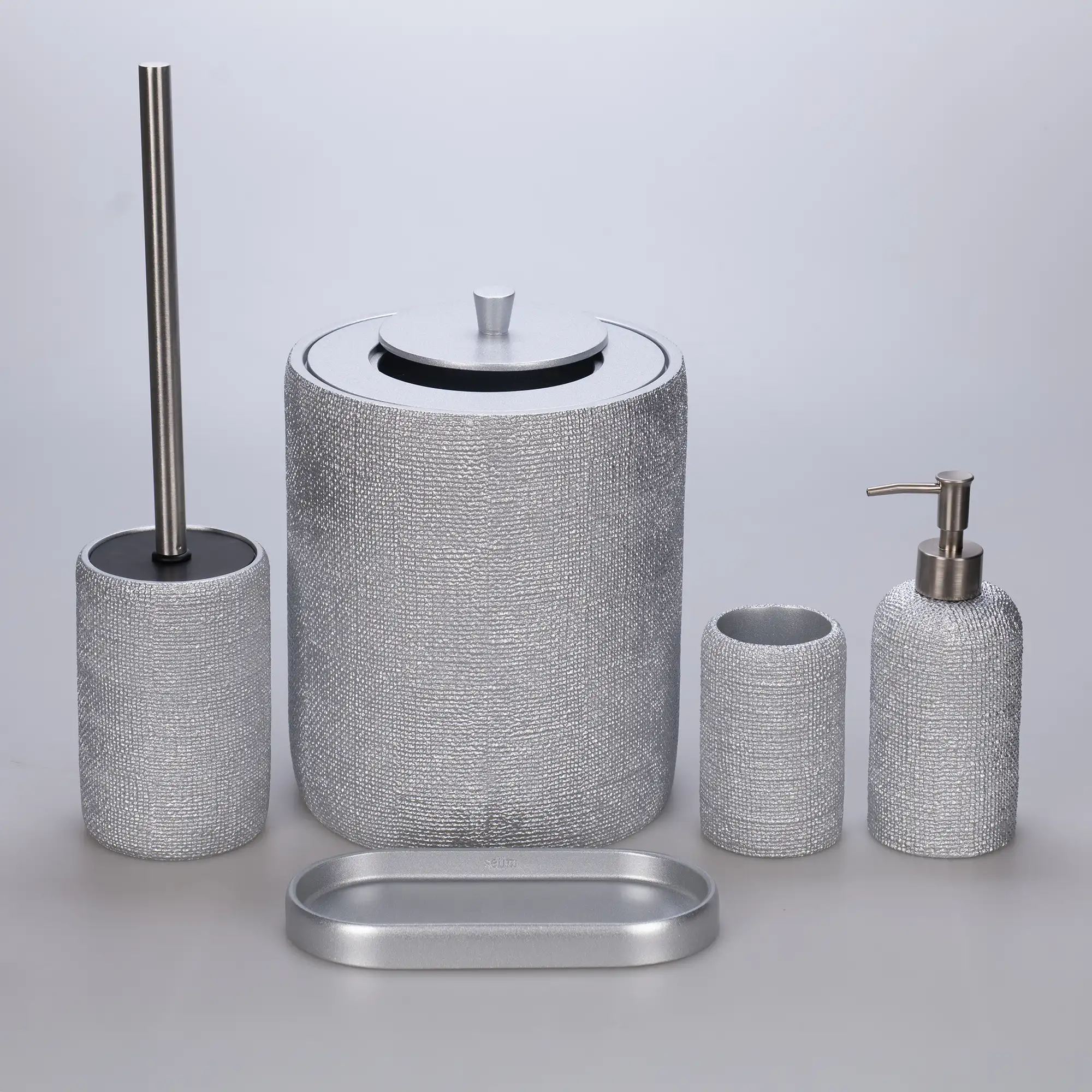 Natural  Banyo Seti Gümüş