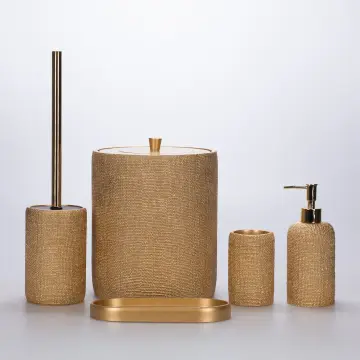 Natural Banyo Seti Altın